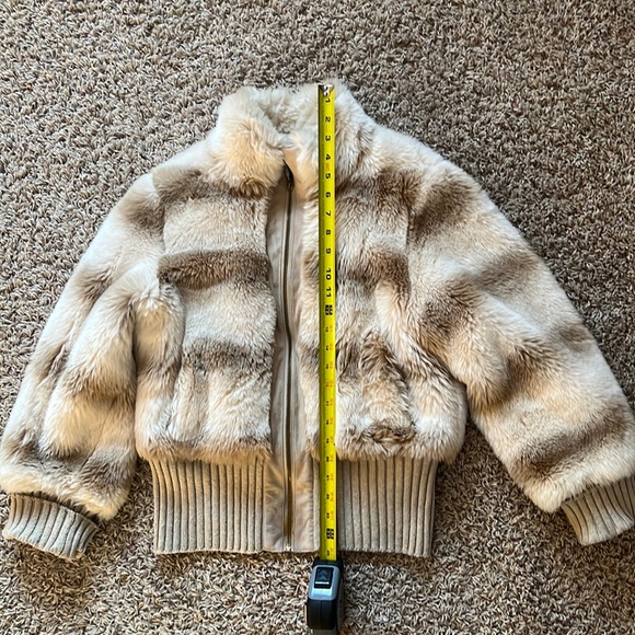 Rachel Zoe Cream Fur Coat - Picture 1 of 4
